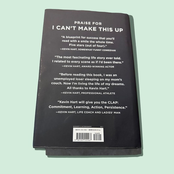I Can't Make This‎ Up : Life Lessons by Kevin Hart (2017, Hardcover) - Picture 5 of 6